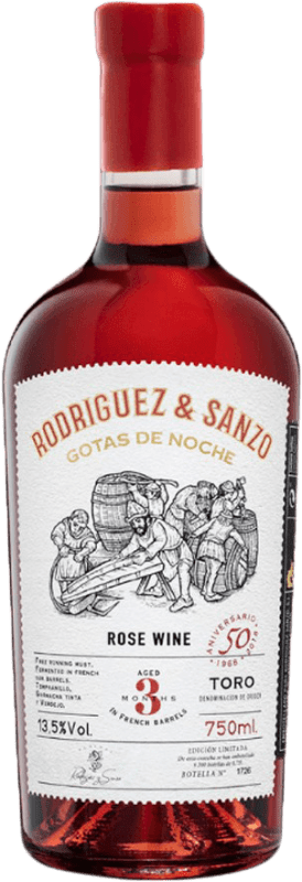 送料無料 | ロゼワイン Rodríguez & Sanzo Gotas de Noche D.O. Toro カスティーリャ・イ・レオン スペイン Tempranillo, Grenache 75 cl