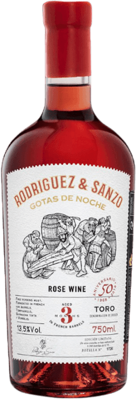 15,95 € Kostenloser Versand | Rosé-Wein Rodríguez & Sanzo Gotas de Noche D.O. Toro