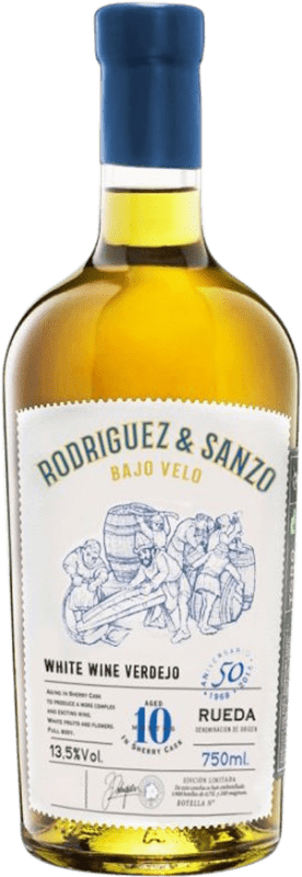 Spedizione Gratuita | Vino bianco Rodríguez & Sanzo Bajo Velo D.O. Rueda Castilla y León Spagna Verdejo 75 cl