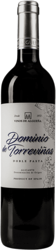 4,95 € | Vino tinto La Algueña Dominio de Torreviñas Doble Pasta D.O. Alicante Comunidad Valenciana España Monastrell 75 cl