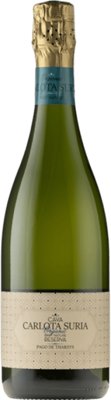 19,95 € Envío gratis | Espumoso Blanco Pago de Tharsys Carlota Suria Brut Nature D.O. Cava
