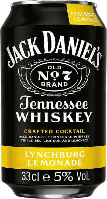 Напитки и миксеры Коробка из 12 единиц Jack Daniel's Lynchburg Lemonade Cocktail Алюминиевая банка 33 cl