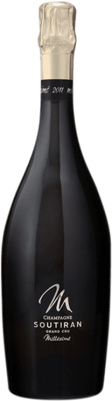 送料無料 | 白スパークリングワイン Soutiran Millésimé Grand Cru A.O.C. Champagne シャンパン フランス Pinot Black, Chardonnay 75 cl