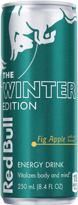 Getränke und Mixer 12 Einheiten Box Red Bull Energy Drink Winter Edition Apple Fig Alu-Dose 25 cl