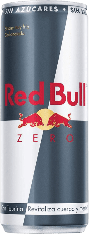 69,95 € Kostenloser Versand | 24 Einheiten Box Getränke und Mixer Red Bull Energy Drink Zero Alu-Dose 25 cl