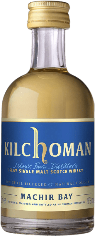 Spedizione Gratuita | Whisky Single Malt Kilchoman Machir Bay Scozia Regno Unito Bottiglia Miniatura 5 cl