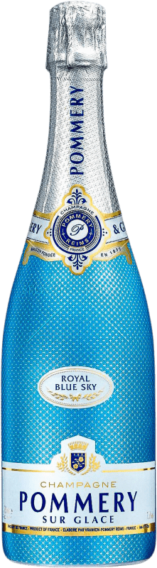 Envío gratis | Espumoso Blanco Pommery Sky Brut Blue — Edición Azul, Royal — Real A.O.C. Champagne Champagne Francia 75 cl
