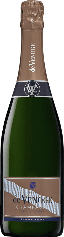 Envoi gratuit | Blanc mousseux De Venoge Cordon Bleu Millésimé Brut A.O.C. Champagne Champagne France Pinot Noir, Doña Blanca, Pinot Meunier 75 cl