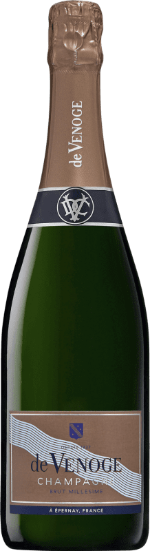 48,95 € Envio grátis | Espumante branco De Venoge Cordon Bleu Millésimé Brut A.O.C. Champagne