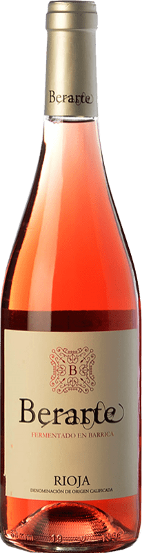 14,95 € | Vinho rosé Berarte Rosado Fermentado en Barrica D.O.Ca. Rioja La Rioja Espanha Tempranillo 75 cl