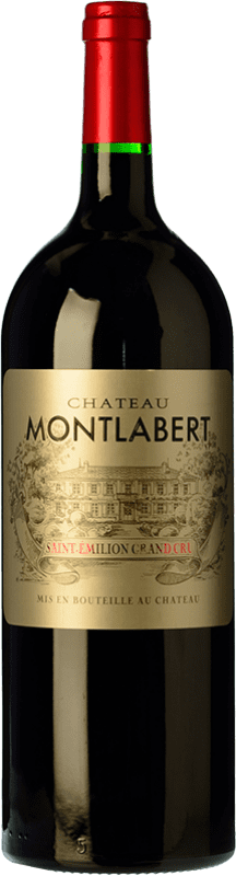 Free Shipping | Red wine Château Montlabert A.O.C. Saint-Émilion Bordeaux France Merlot, Cabernet Franc Magnum Bottle 1,5 L