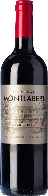Free Shipping | Red wine Château Montlabert A.O.C. Saint-Émilion Bordeaux France Merlot, Cabernet Franc 75 cl