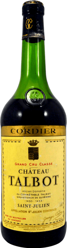 239,95 € | Red Wine Château Talbot Georges Cordier 1975 A.O.C. Saint-Julien France Magnum Bottle 1,5 L Collector’s Bottle – Not for Consumption