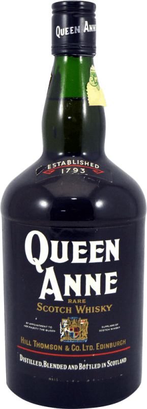 Envio grátis | Whisky Blended Hill Thomson Queen Anne Old Bottling Espécime de Colecionador década de 1970 Reino Unido 75 cl