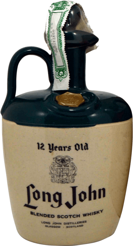 184,95 € | Whisky Blend Long John Caneco Old Bottling 1970's Royaume-Uni 12 Ans 70 cl Objet de Collection Non Destinée à la Consommation
