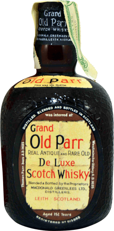132,95 € | 威士忌混合 Macdonald Greenlees Grand Old Parr 珍藏版 1970 年代 英国 75 cl