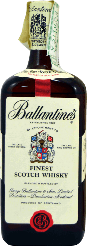 送料無料 | ブレンデッドウイスキー Ballantine's Botella Alta 1970's イギリス 75 cl コレクターズアイテム 飲食不可