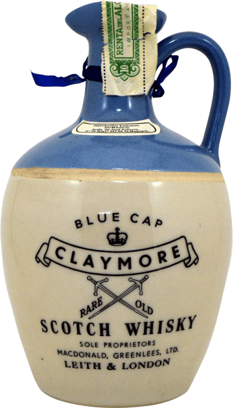 17,95 € | Whisky Blended Macdonald Greenlees Claymore Old Bottling Cap Blue — Edizione Blu Regno Unito 75 cl Esemplare da Collezione Non Idoneo al Consumo
