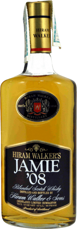 21,95 € | Blended Whisky Hiram Walker Jamie '08 Spécimen de Collection Royaume-Uni 75 cl