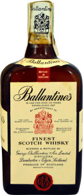 ブレンデッドウイスキー Ballantine's Botella Baja 1970's 75 cl コレクターズアイテム 飲食不可
