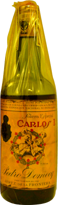 Brandy Conhaque Pedro Domecq Carlos I en Caja Dorada Espécime de Colecionador década de 1970 75 cl