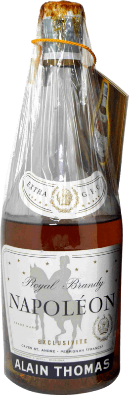 Envio grátis | Brandy Conhaque St. Andre Alain Thomas Royal Napoleón Espécime de Colecionador década de 1970 França 75 cl