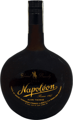 Brandy Conhaque Saint Andre Alain Thomas Grand 1970's Napoleon 65 cl Exemplar de colecionador Não Próprio para Consumo