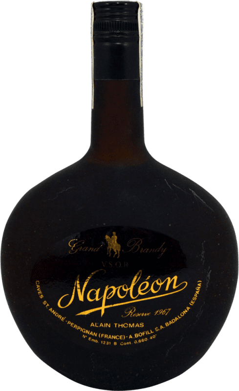 Free Shipping | Brandy St. Andre Alain Thomas Grand Napoleón Collector's Specimen 1970's France 65 cl