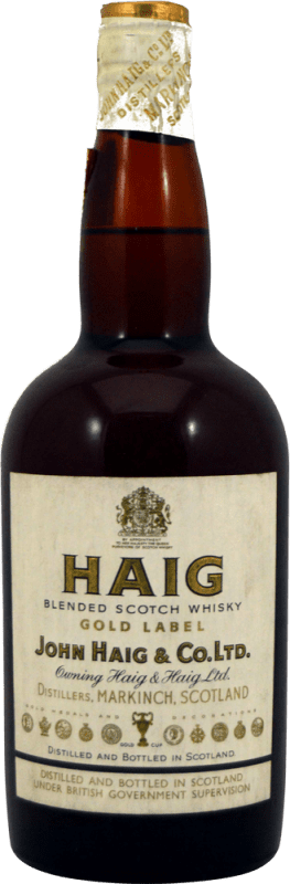 15,95 € Kostenloser Versand | Blended Whisky John Haig & Co Gold Label Cierre Alambre Sammlerexemplar