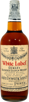 Whisky Blended Dewar's White Label 86.8º 1960's 70 cl Esemplare da Collezione Non Idoneo al Consumo