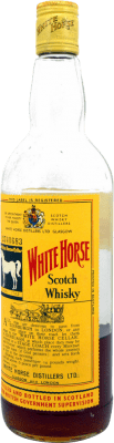 Whisky Blended White Horse Botella muy Mermada Ejemplar Coleccionista 1980's 75 cl