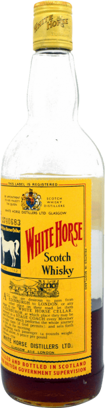 22,95 € | Blended Whisky White Horse Botella muy Mermada 1980's United Kingdom 75 cl Collector's Item Not for Consumption