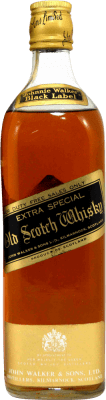 威士忌混合 Johnnie Walker Black en Estuche 珍藏版 1970 年代 75 cl