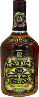 Whisky Blended Chivas Regal Caja Dorado 12 Años 75 cl Ejemplar Coleccionista No Apto para Consumo