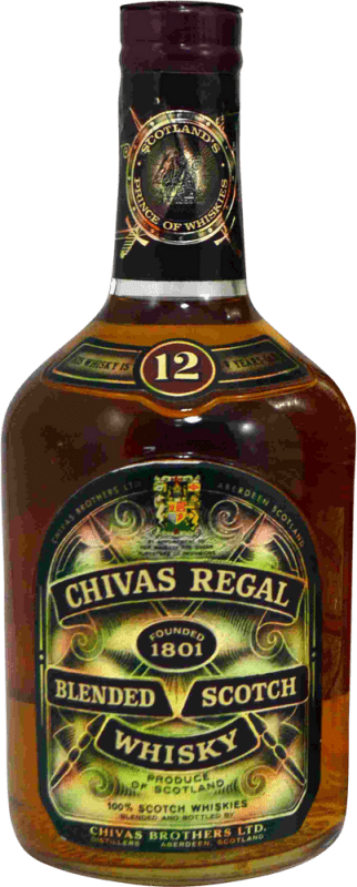 Envio grátis | Whisky Blended Chivas Regal Caja Dorada Espécime de Colecionador Reino Unido 12 Anos 75 cl