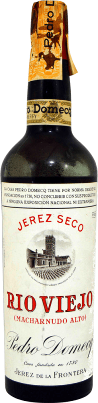 Kostenloser Versand | Verstärkter Wein Pedro Domecq Jerez Río Viejo Sammlerexemplar aus den 1970er Jahren Trocken Spanien 75 cl