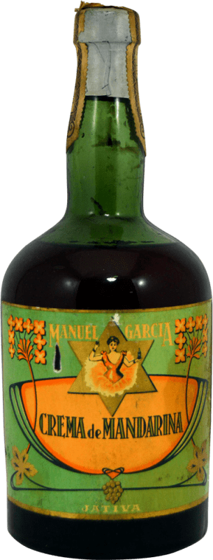 Free Shipping | Liqueur Cream Manuel García Mandarina Ejemplar Coleccionista 1940's Spain 75 cl