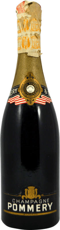 Бесплатная доставка | Белое игристое Pommery Drapeau Sec Коллекционный образец 1970-х гг сухой A.O.C. Champagne шампанское Франция 75 cl