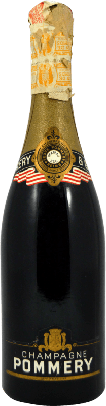 79,95 € Envoi gratuit | Vin Mousseux Blanc Pommery Drapeau Sec Spécimen de Collection années 1970's Sec A.O.C. Champagne