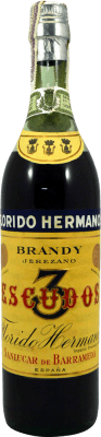 Brandy Conhaque Hermanos Florido 3 Escudos 1970's 75 cl Exemplar de colecionador Não Próprio para Consumo