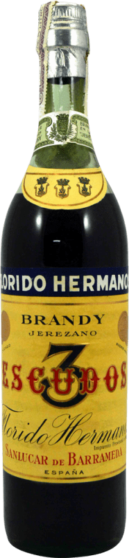 153,95 € | 白兰地 Hermanos Florido 3 Escudos 珍藏版 1970 年代 西班牙 75 cl