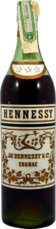 52,95 € Spedizione Gratuita | Cognac Hennessy 3 Estrellas Esemplare da Collezione anni '60 A.O.C. Cognac