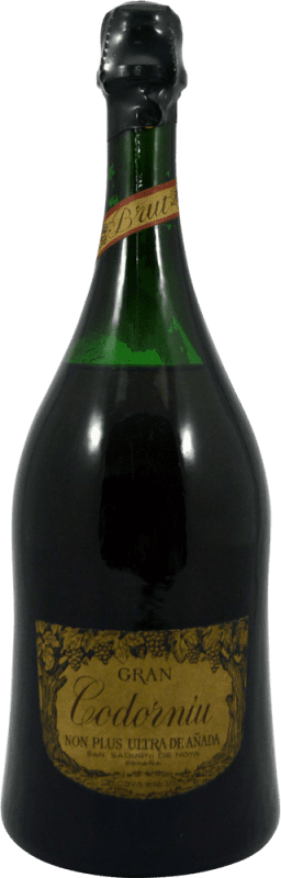 Envio grátis | Espumante branco Codorníu Gran Codorníu N.P.U. Non Plus Ultra de Añada Espécime de Colecionador década de 1970 D.O. Cava Catalunha Espanha 75 cl