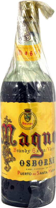 Envio grátis | Brandy Conhaque Osborne Magno Extra Viejo Espécime de Colecionador década de 1970 Espanha 75 cl