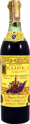 Brandy Agustín Blázquez Felipe II Solera Especial Spécimen de Collection années 1970's 75 cl