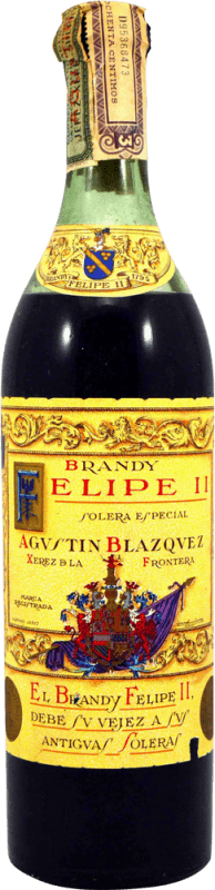 66,95 € 送料無料 | ブランデー Agustín Blázquez Felipe II Solera Especial コレクターズ コピー 1970 年代
