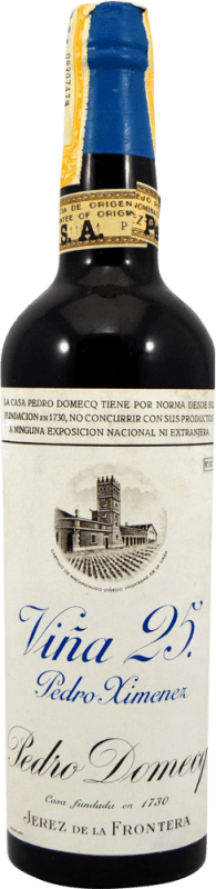 送料無料 | 強化ワイン Pedro Domecq PX Viña 25 Botella sin Merma コレクターズ コピー 1970 年代 スペイン Pedro Ximénez 75 cl