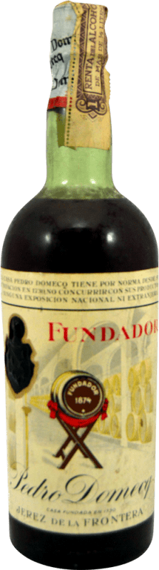 82,95 € | Brandy Pedro Domecq Fundador Etiqueta Baja 1970's Spanien 75 cl Sammlerstück Nicht zum Verzehr Geeignet