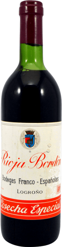 33,95 € | Vino tinto Bodegas Franco Españolas Bordón Cosecha Especial Ejemplar Coleccionista 1970's Crianza D.O.Ca. Rioja La Rioja España 75 cl