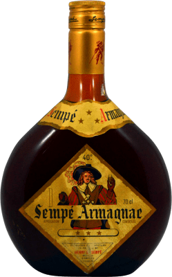 Armagnac Henry A. Sempé 3 Estrellas Espécime de Colecionador década de 1960 70 cl